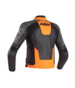 KTM Motorcycle Black And Orange Racing Leather Jacket