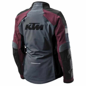 KTM Motorcycle Gray And Maroon Textile Jacket