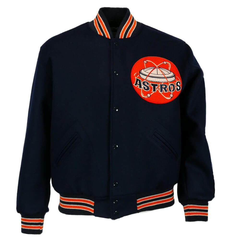 MLB Houston Astros 1965 Vintage Wool Jacket (2) MLB Houston Astros 1965 Vintage Wool Jacket