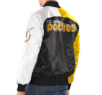 MLB San Diego Padres Tri Color Snap Satin Jacket