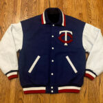 Minnesota Twins Wool Leather Baseball Letterman Jacket