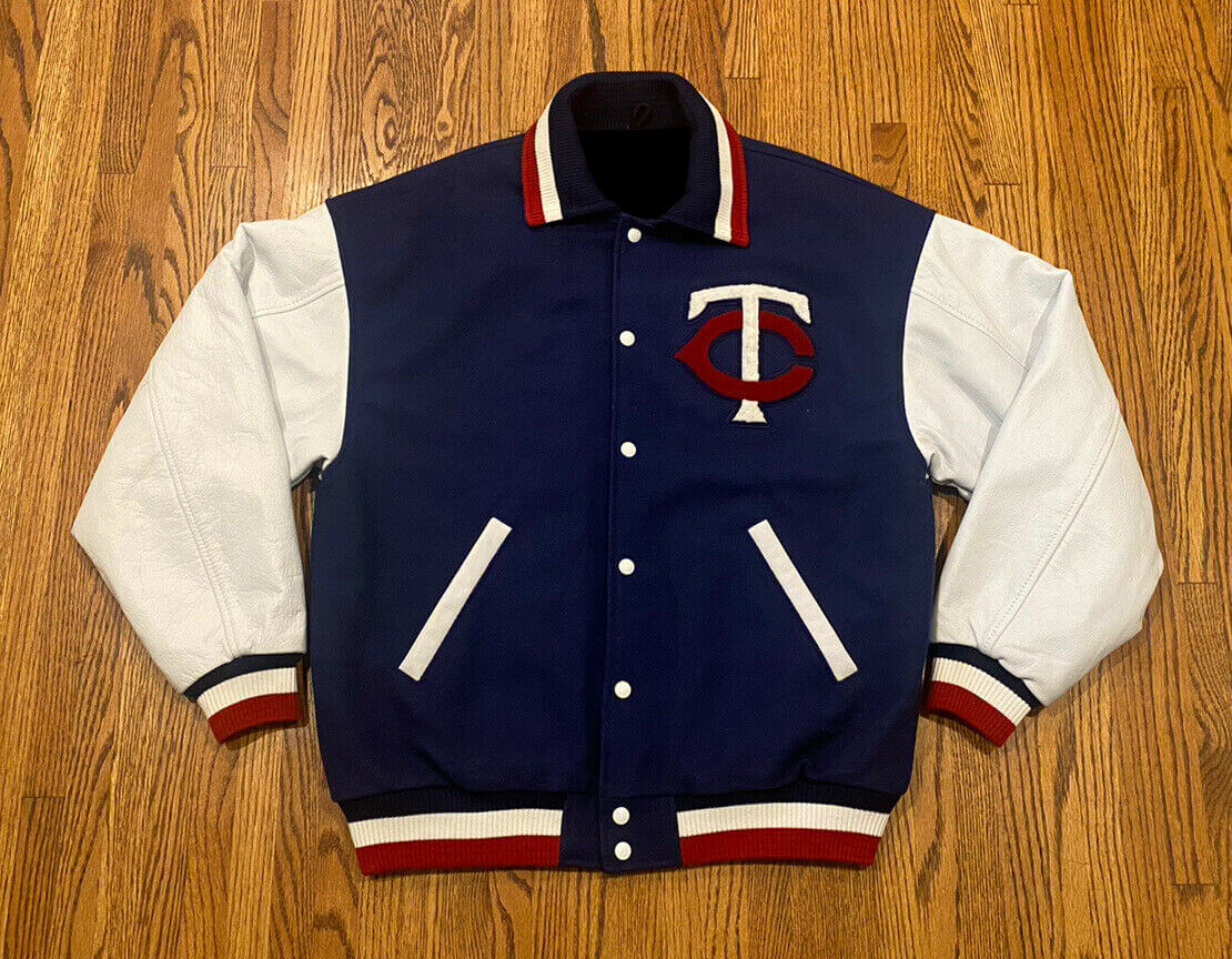 Minnesota Twins Wool Leather Baseball Letterman Jacket - Maker of Jacket