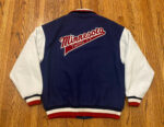 Minnesota Twins Wool Leather Baseball Letterman Jacket