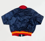 Navy Houston Astros Bomber Satin Full Zip Jacket