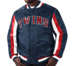 Navy Minnesota Twins The Ace Satin Full Snap Jacket