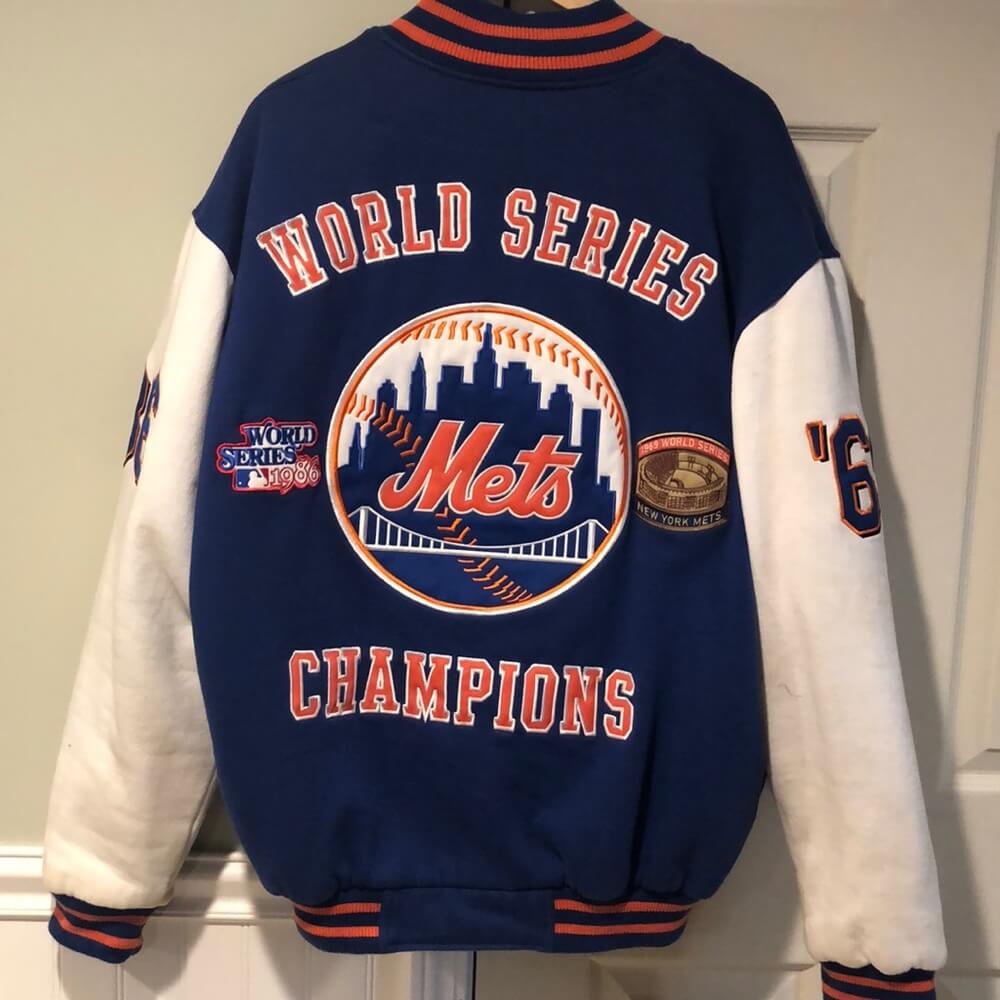 Maker of Jacket Fashion Jackets New York Mets 2 Time World Champions Series