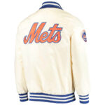 New York Mets Cream The Captain II Full Zip Jacket