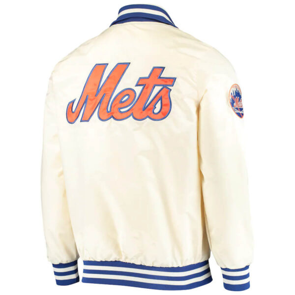 New York Mets Cream The Captain II Full Zip Jacket