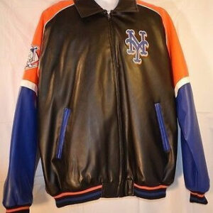 New York Mets G III Carl Banks Leather Jacket