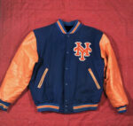 New York Mets Navy Orange Varsity Jacket