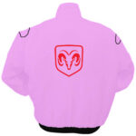 Pink Dodge Racing Windbreaker Jacket