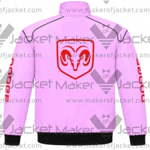 Pink Dodge Racing Windbreaker Jacket