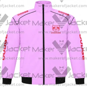 Pink Dodge Racing Windbreaker Jacket