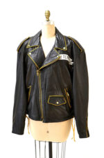 Rebel Bugs Bunny Looney Tunes Biker Leather Jacket