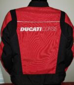 Red Black Ducati Corse Motorcycle Racing Textile Jacket