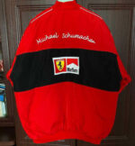 Red Black Ferrari Racing Windbreaker Jacket