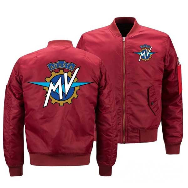 Red MV Agusta Racing Flight Bomber Jacket (1) Red MV Agusta Racing Flight Bomber JacketRed MV Agusta Racing Flight Bomber Jacket