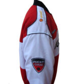 Red White Ducati Corse Racing Windbreaker Jacket