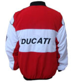 Red White Ducati Corse Racing Windbreaker Jacket
