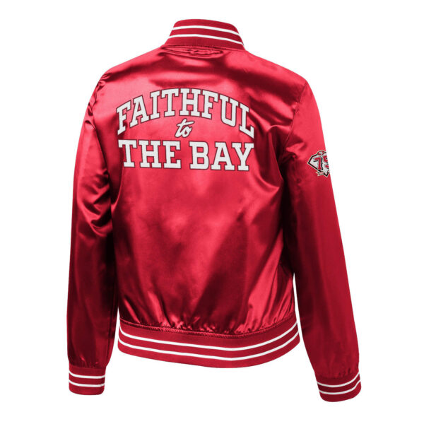 San Francisco 49ERS Faithful To The Bay Satin Jacket (2) San Francisco 49ERS Faithful To The Bay Satin Jacket