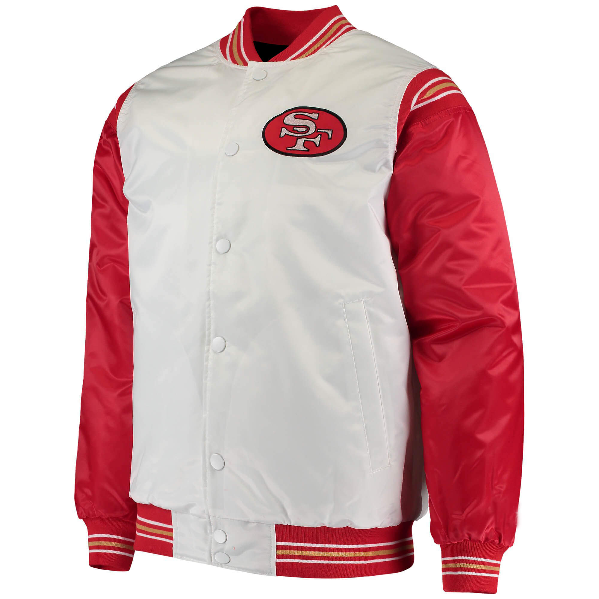 San Francisco 49ers Historic Logo Renegade Satin Jacket (1) San Francisco 49ers Historic Logo Renegade Satin Jacket