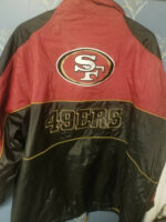 San Francisco 49ers NFL Black Leather Jacket