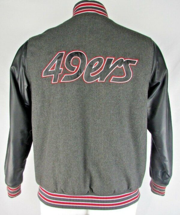 San Francisco 49ers NFL Wool Leather Jacket