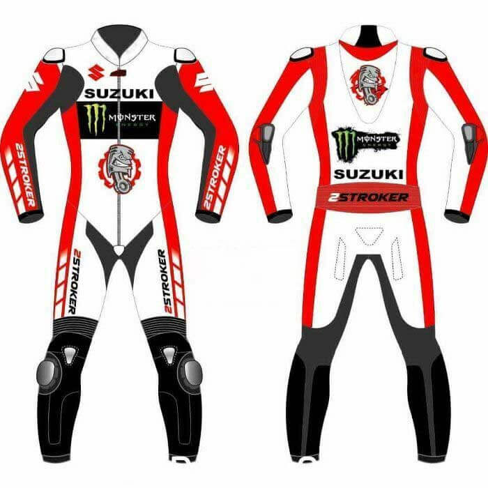 Suzuki Monster Energy Motorcycle Leather Suit (1) Suzuki Monster Energy Motorcycle Leather Suit