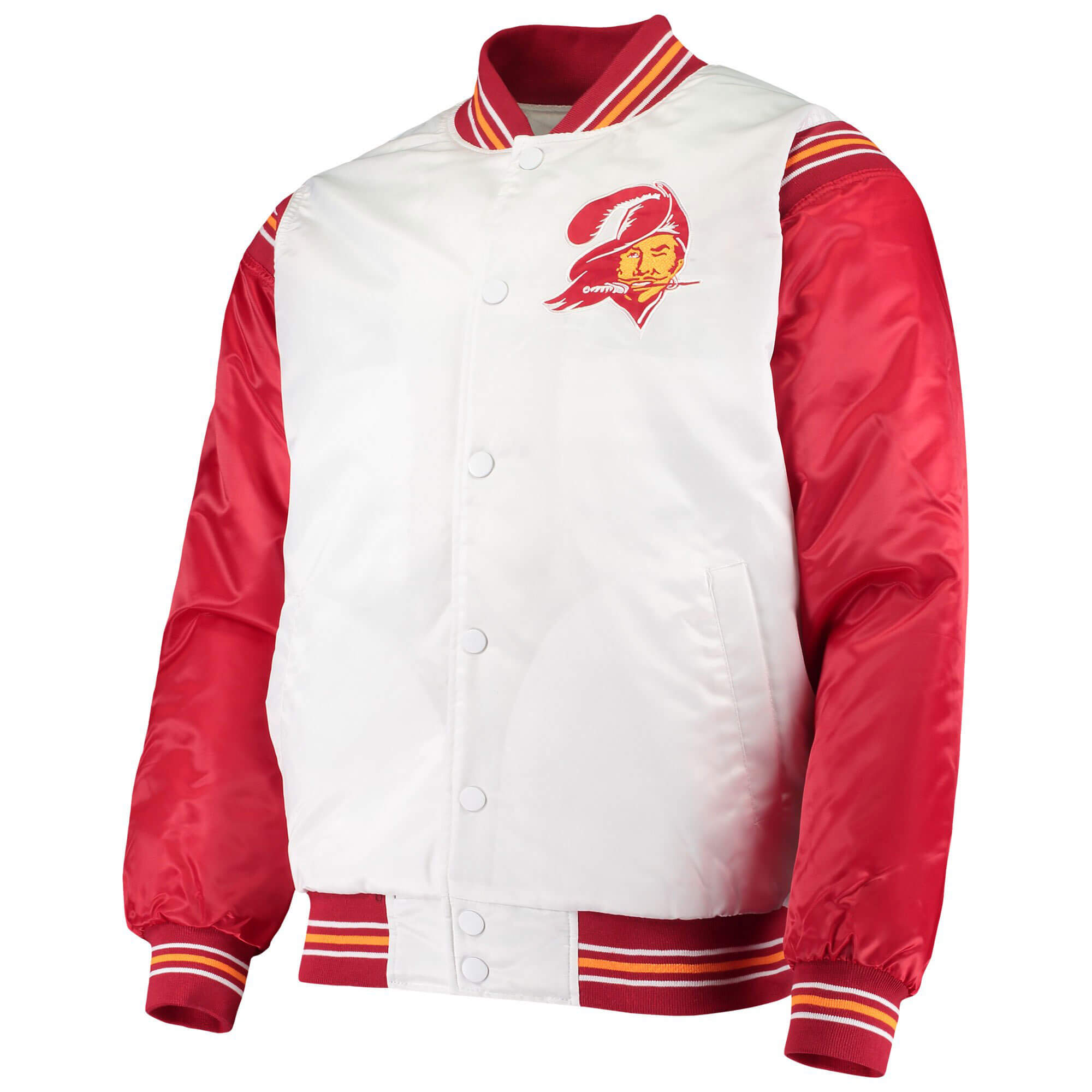 Tampa Bay Buccaneers Historic Renegade Satin Jacket (1) Tampa Bay Buccaneers Historic Renegade Satin Jacket