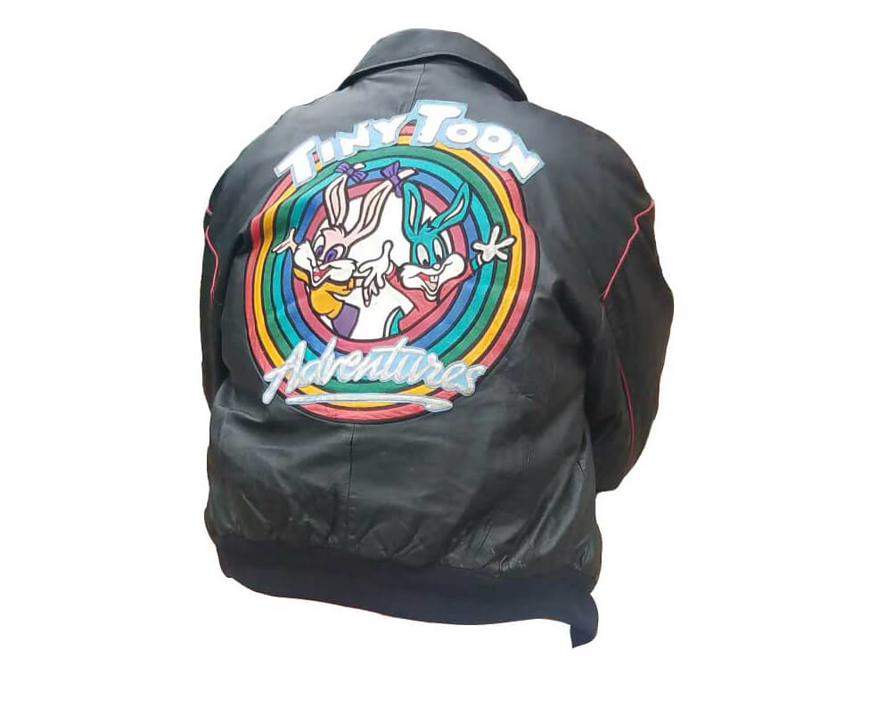Tiny Toon Adventures Black Leather Jacket (1) Tiny Toon Adventures Black Leather Jacket