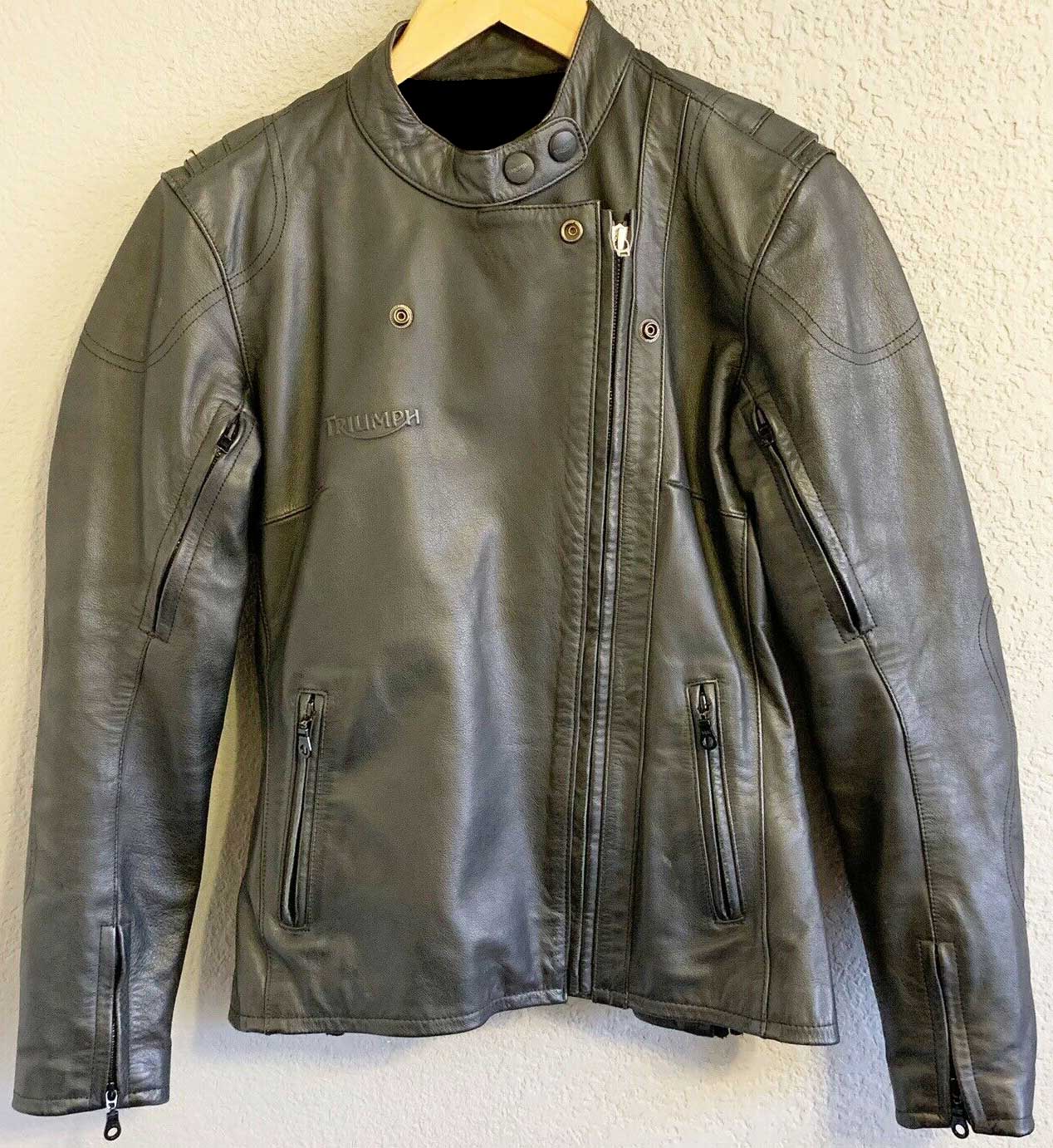 Triumph Motorcycle Biker Leather Jacket