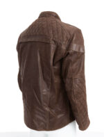 Triumph Motorcycle Brown Leather Jacket - Maker of Jacket