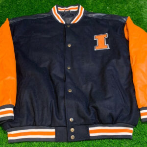 University of Illinois Leather Varsity Jacket