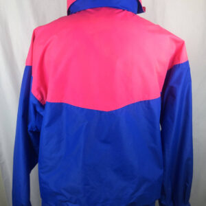 Vamoose Neon Pink Blue Double Zipper Jacket