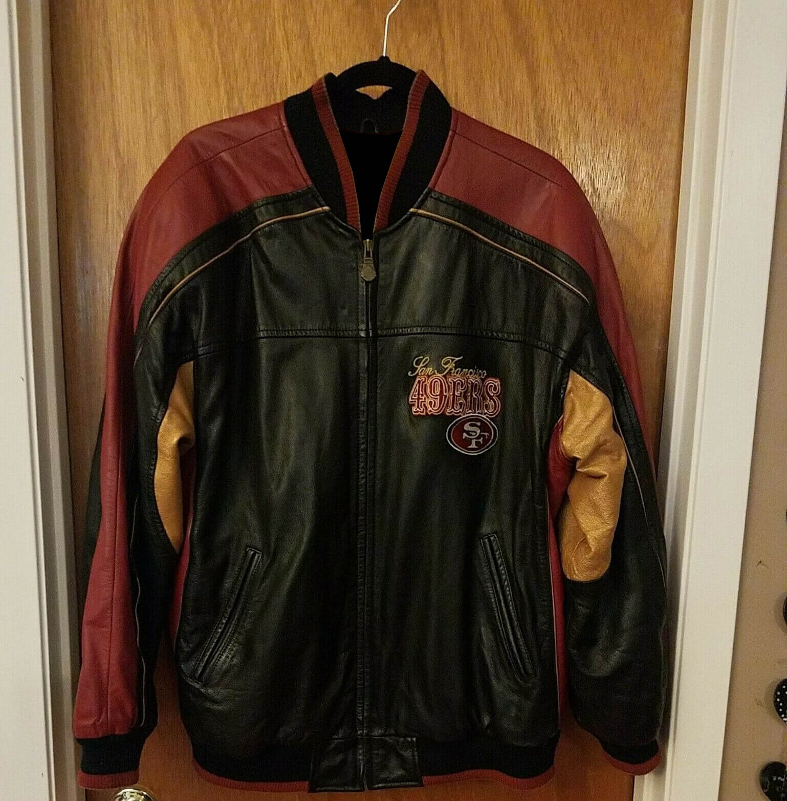 Vintage 90's San Francisco 49ers NFL Leather Jacket - Maker of Jacket