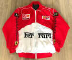 Vintage Ferrari F1 Big Logo Puffer Bomber Jacket