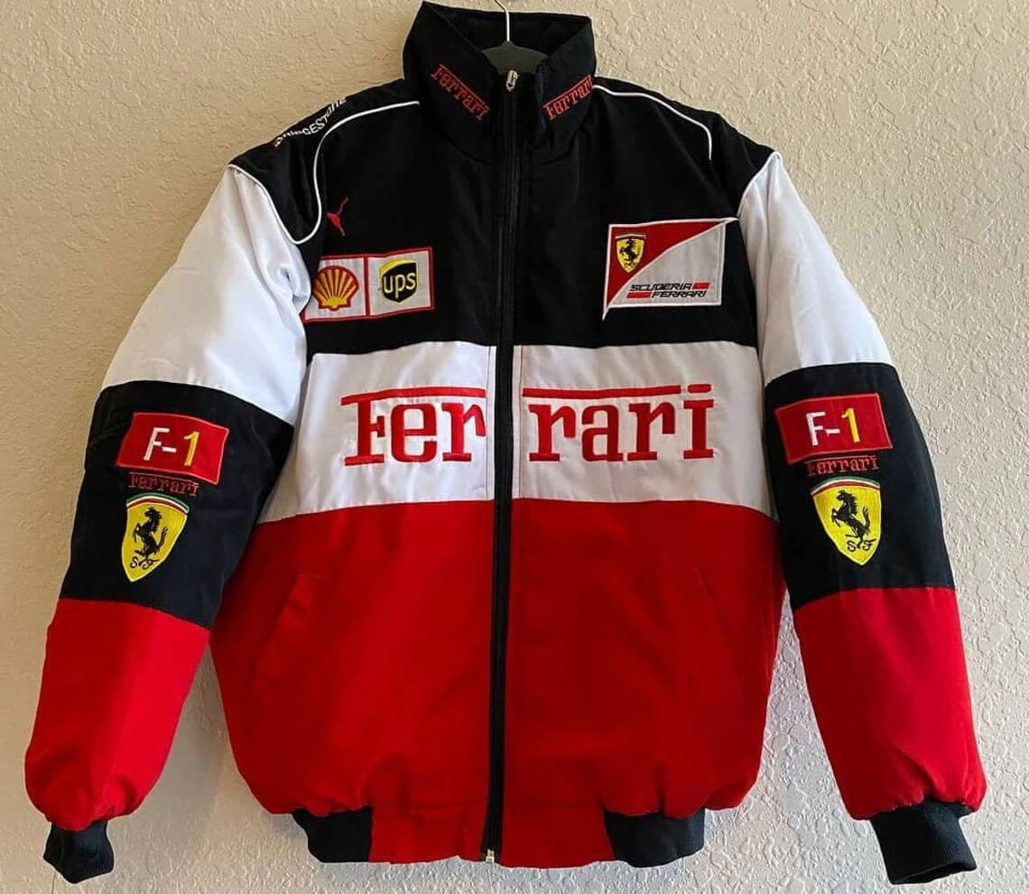 Vintage Ferrari Racing Bomber Jacket - Maker of Jacket