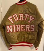 Vintage San Francisco 49ers Gold Satin Jacket