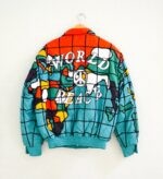 World Love Peace Heart Jeff Hamilton Leather Jacket