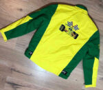 Yellow Green Ferrari Motorcycle Racing Textile Jacket