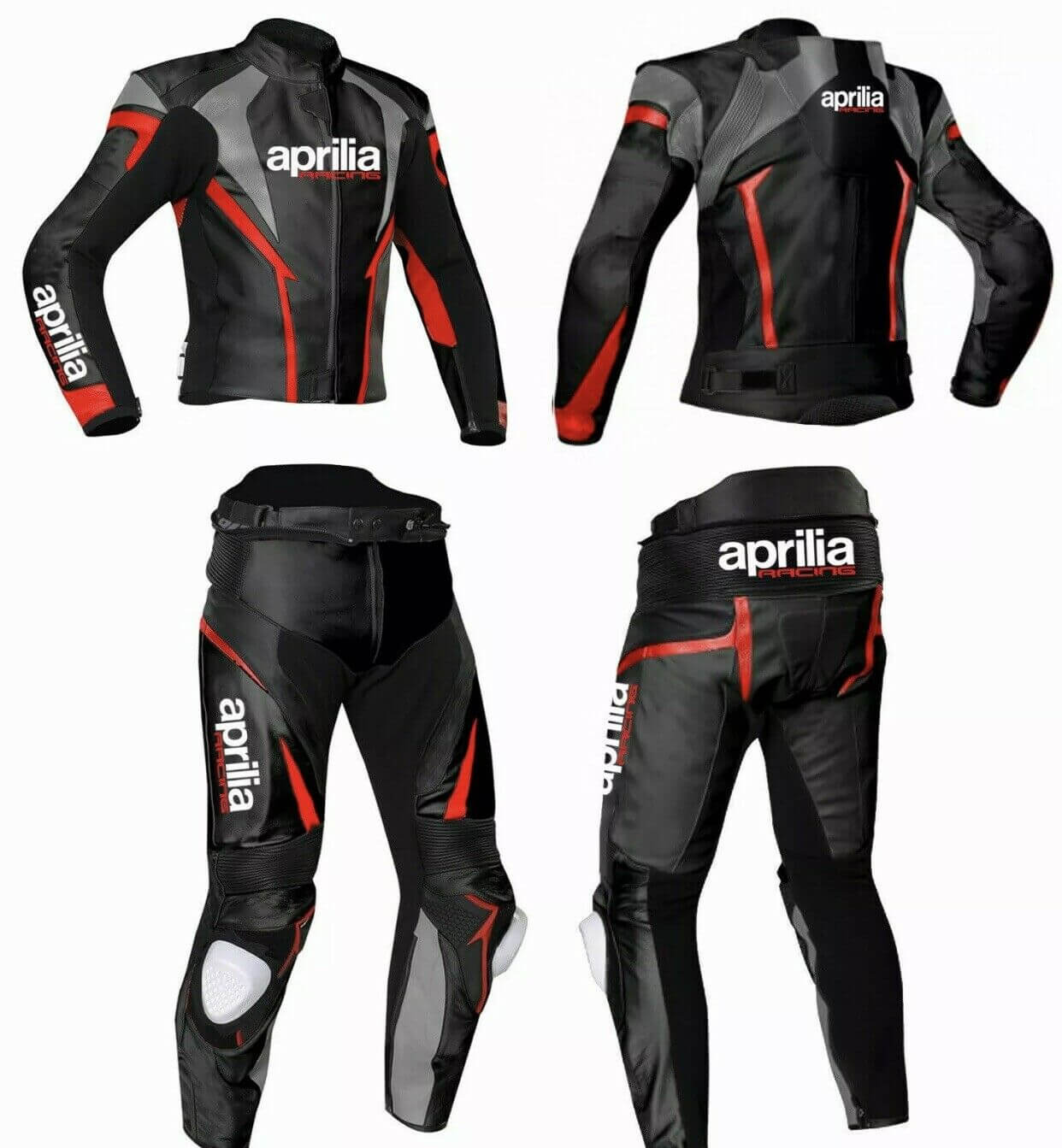 Aprilia Motorcycle Racing Black And Red Leather Suit 1 Aprilia Motorcycle Racing Black And Red Leather Suit