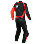 BMW Black And Orange Motorcycle Racing Leather Suit