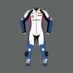 BMW Leon Haslam Motorcycle Racing Leather Suit