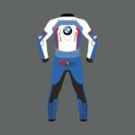 BMW Leon Haslam Motorcycle Racing Leather Suit