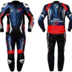 BMW Motorcycle Racing Blue Leather Suit