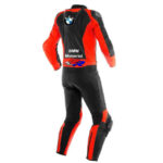 BMW Motorrad Motorcycle Black And Red Leather Suit