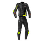 Black Aprilia Motorcycle Racing Leather Suit