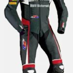 Black BMW Motorrad Motorcycle Racing Leather Suit