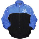Black Blue Honda Fit Racing Windbreaker Jacket
