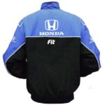 Black Blue Honda Fit Racing Windbreaker Jacket